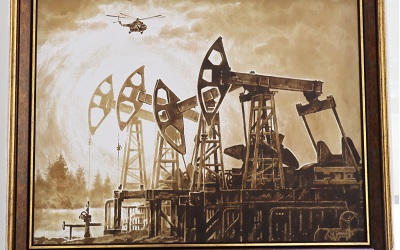 Картины нефтью в сувенирной лавке